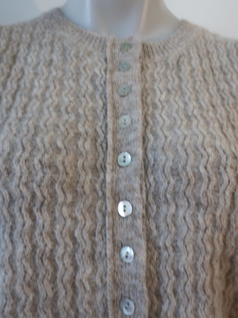 NWT Womens La Vie x Rebecca Taylor Beige (Item-8) Wool Alpaca Blend Cardigan XS - Picture 2 of 8